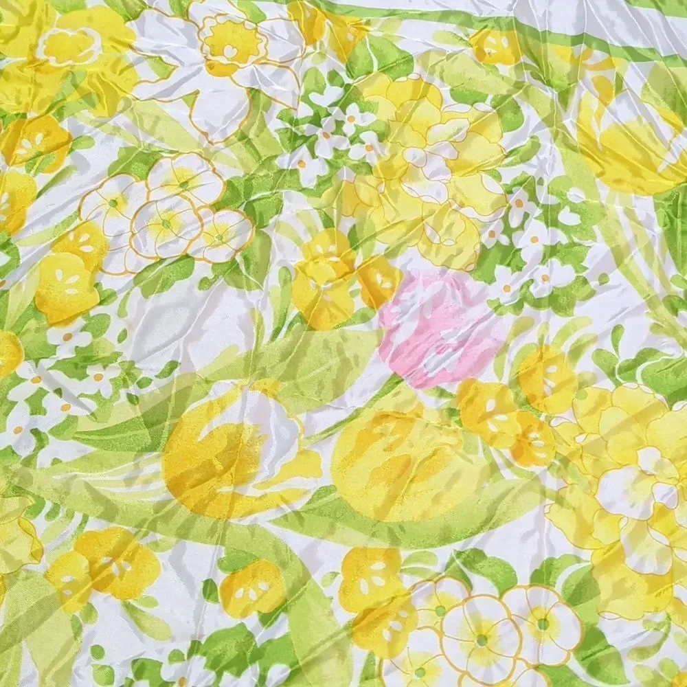 Vintage Acetate Avon‎ Scarf 1978 S.N. Kent Signed, and tie dye scarf